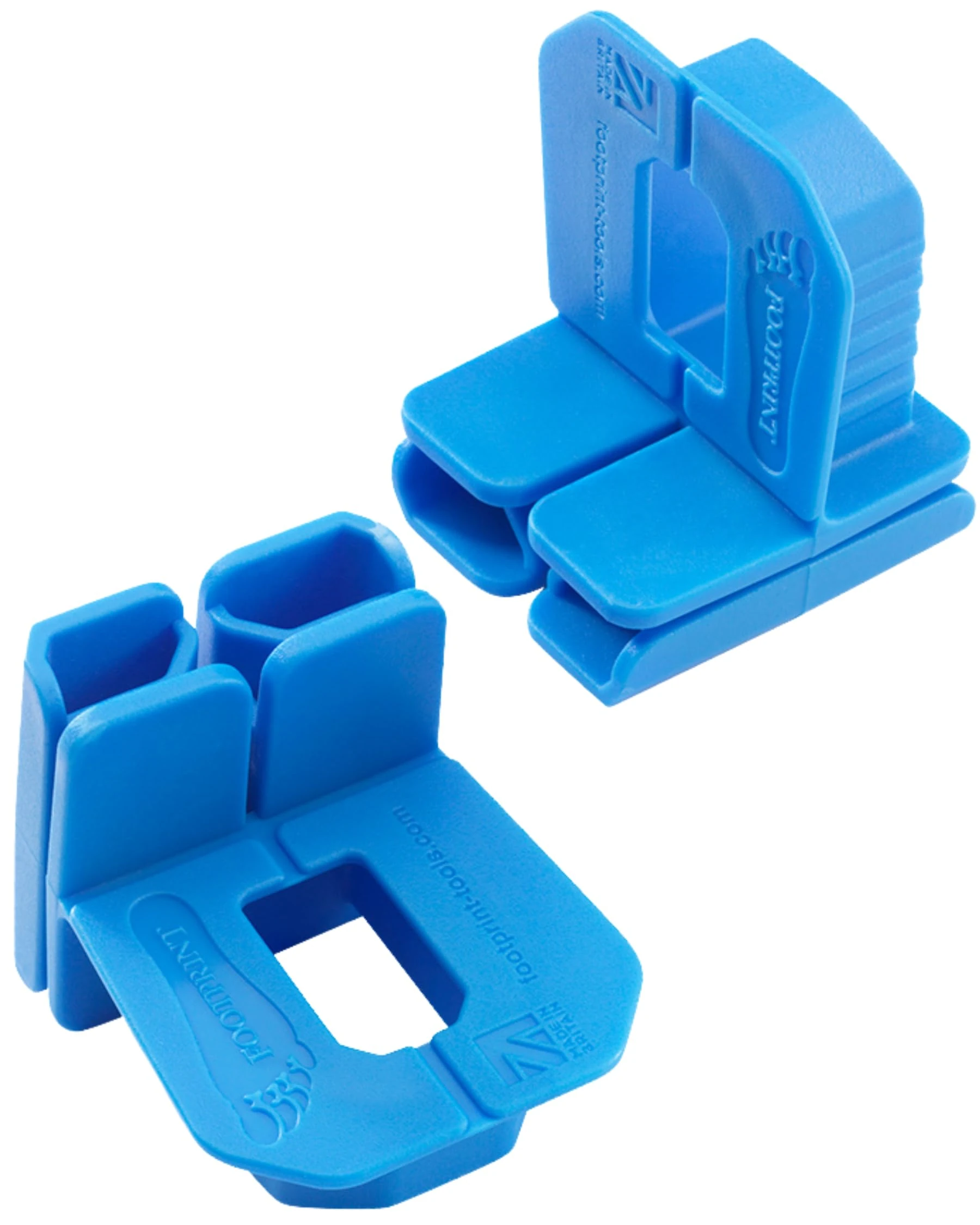 Footprint Corner Blocks Pack of 2 - Essential Bricklaying Tools. Viewing Window to See Line. Tough Engineer Grade Plastic, Large and Easy to Grip. Keeps Brick Courses Straight and Level.