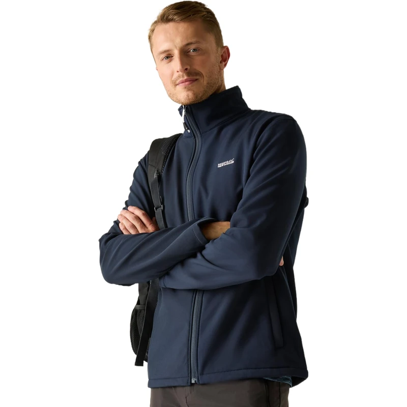 Regatta Men's Cera Softsell Outdoor Summer Jacket, Water Repellent, Wind Resistant & Stretchable - Perfect for Walking, Hiking & Camping