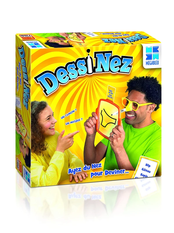 Megableu - Dessi'Nez - Delusional Board Game - Drawing Game - Atmosphere Game - To Play with Family or Friends - 3 Players and Above - Suitable for Ages 7 and Above
