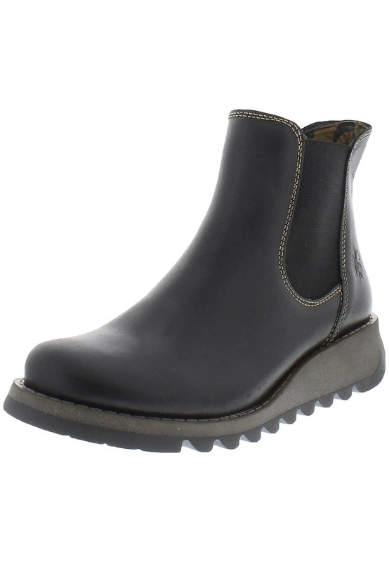 Fly London Women's Salv Chelsea Boots, Royal Blue Mustard Elastic, 9 UK