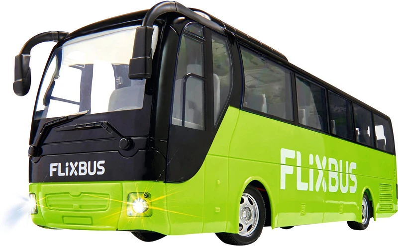 Carson 500907342 FlixBus 2.4GHz - 100% Ready to Drive, Toy Bus, Toy Car, Remote Controlled Car, for Children from 8 Years, Driving Time Approx. 60 Minutes, Colourful