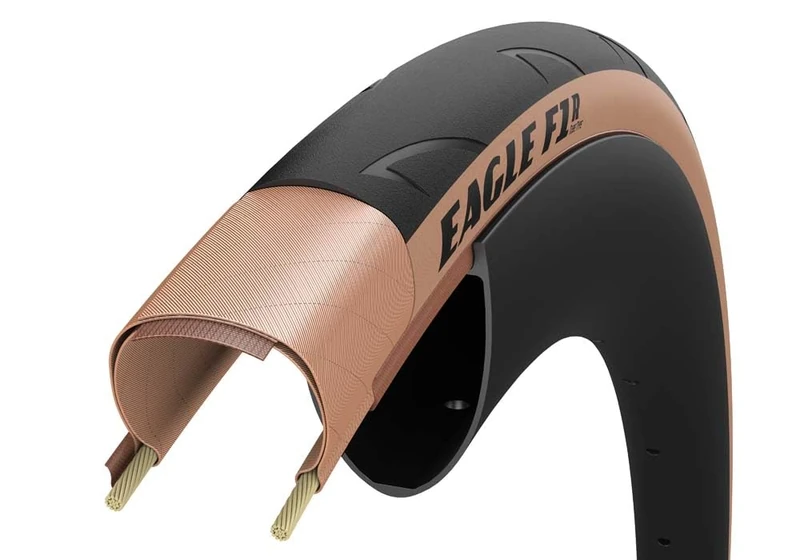 GOODYEAR Eagle F1 R Pneu vélo Unisexe, Noir/Camel, 28-622