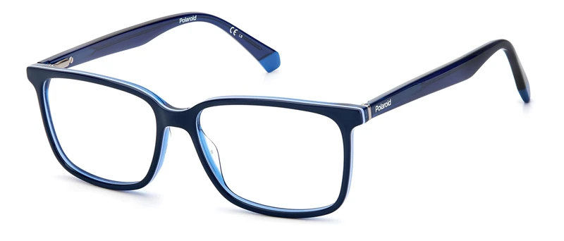 Polaroid Pld D394 ZX9/15 BLUE AZURE Eyewear Men's Acetate, Standard, 55
