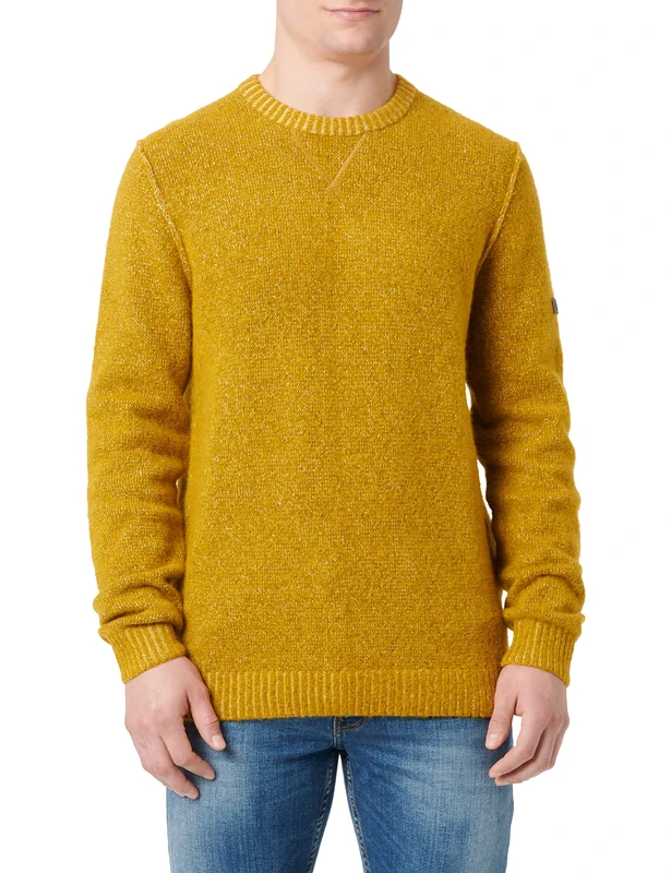 camel active Men's Jumper, Gold, 3XL - Image 1