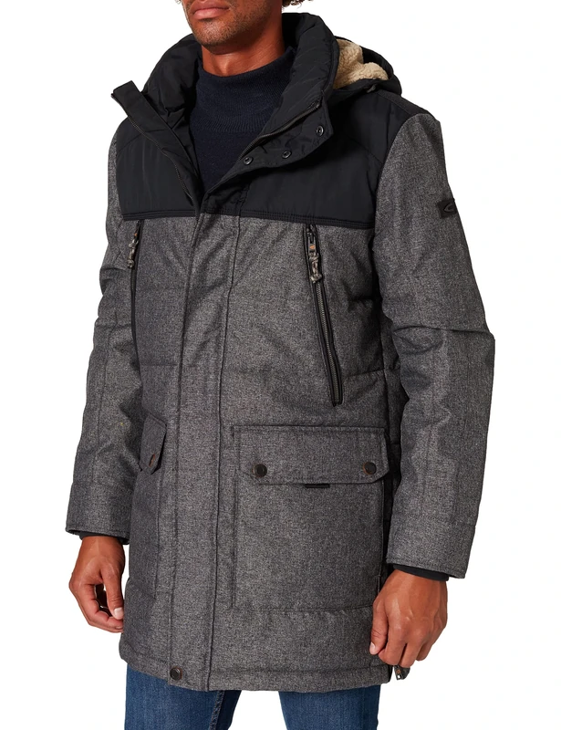 camel active Men's 4104106U96 Coat, Anthra, 54