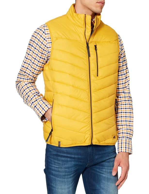 camel active Men's 4602006E2 Down Vest, Gold, 19