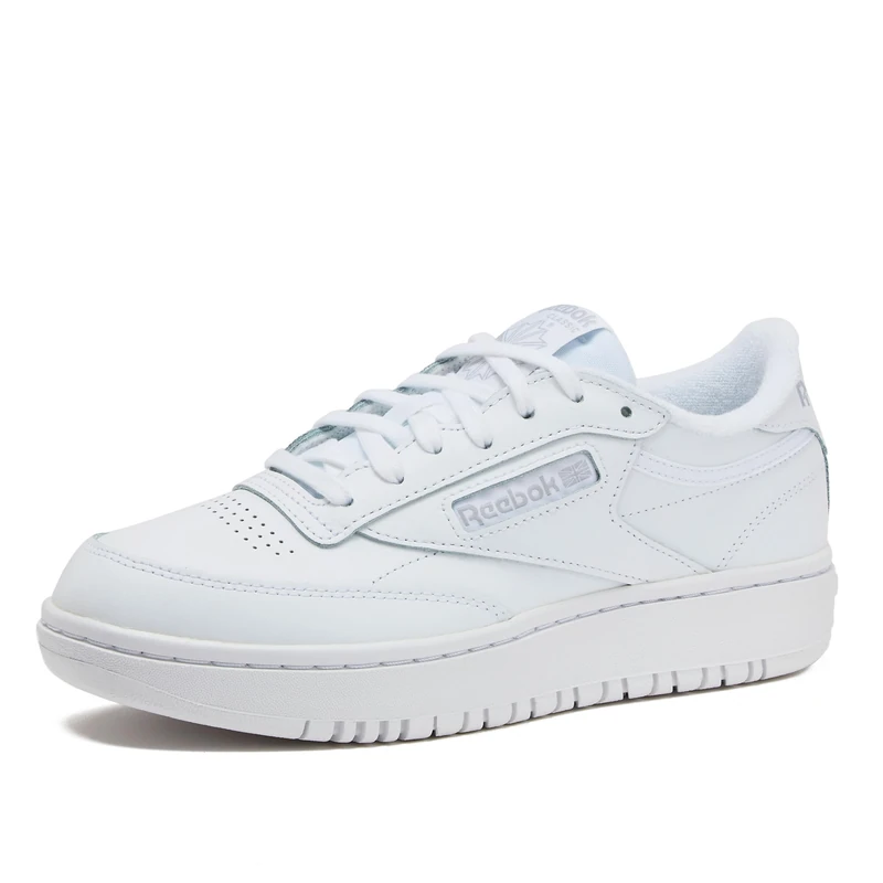 Reebok Women's Club C Double Sneaker, White/Cold Grey, 8.5 UK - Image 1