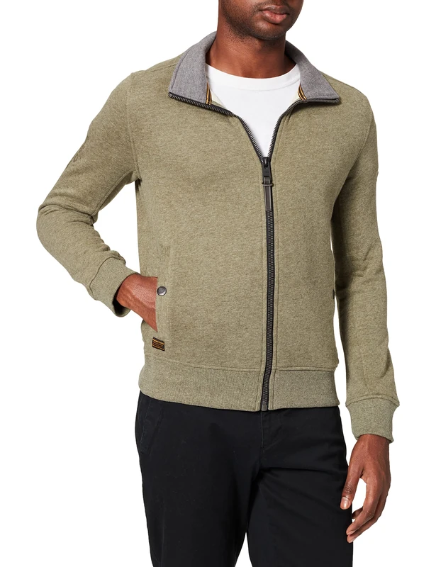 camel active Men's 4093156f15 Cardigan, Olive Brown, S