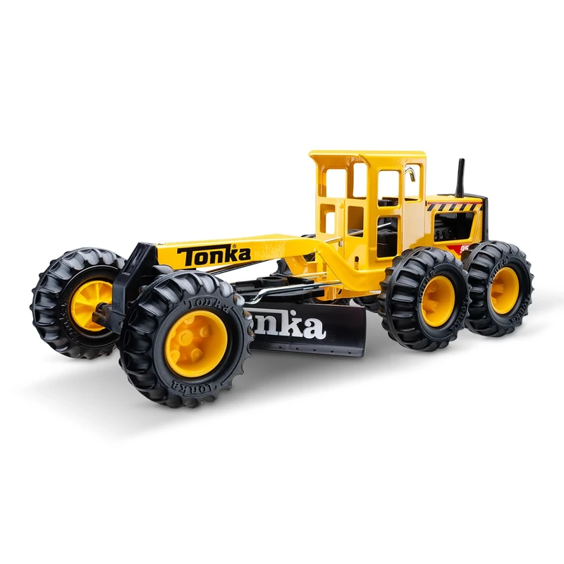 Tonka Steel Classics | Road Grader | Kids Construction Toys for Boys and Girls, Vehicle Toys for Creative Play, Motor Skill Development for Kids Ages 3+ | Basic Fun 06129 FFP