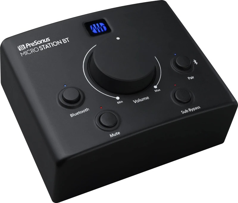 PreSonus MicroStation BT, 2.1 Speaker Monitor Controller with Bluetooth Connectivity and Subwoofer Output
