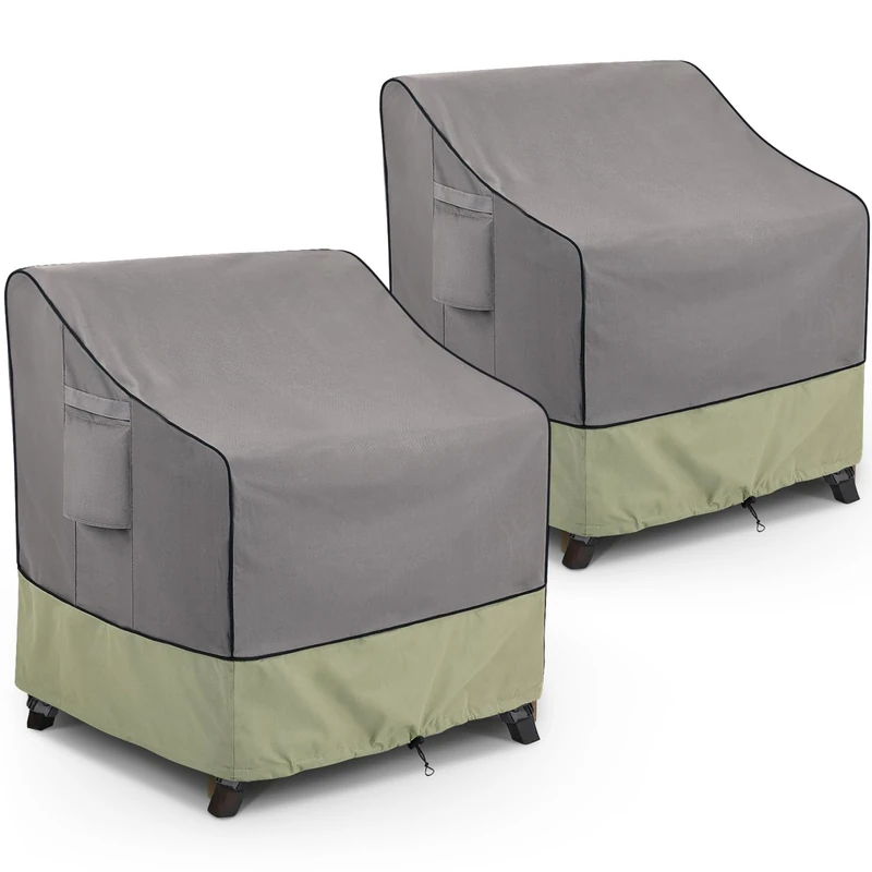 KylinLucky Patio Chair Covers Outdoor Furniture Covers Waterproof Fits up to 33W x 34D x 31H inches 2pack