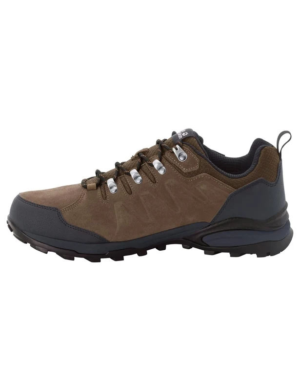 Jack Wolfskin Refugio Texapore Low M, Men’s Walking Shoe, Brown/Phantom,