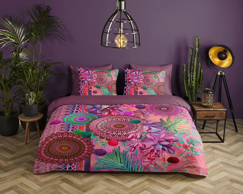 Single Duvet Cover 135 x 200 cm Flannel No. 30118 Multi-Coloured - Image 1