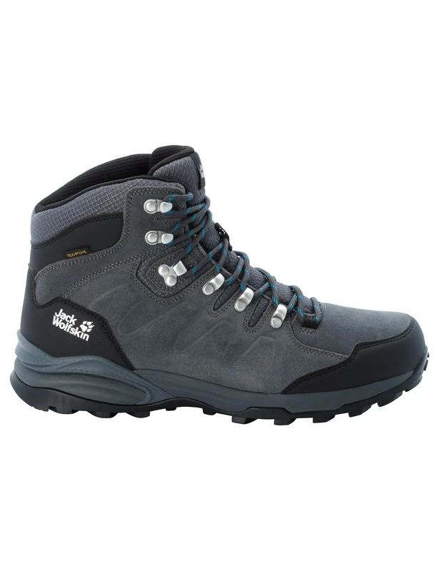 Jack Wolfskin Refugio Texapore Mid M Walking Shoe - Grey/Black