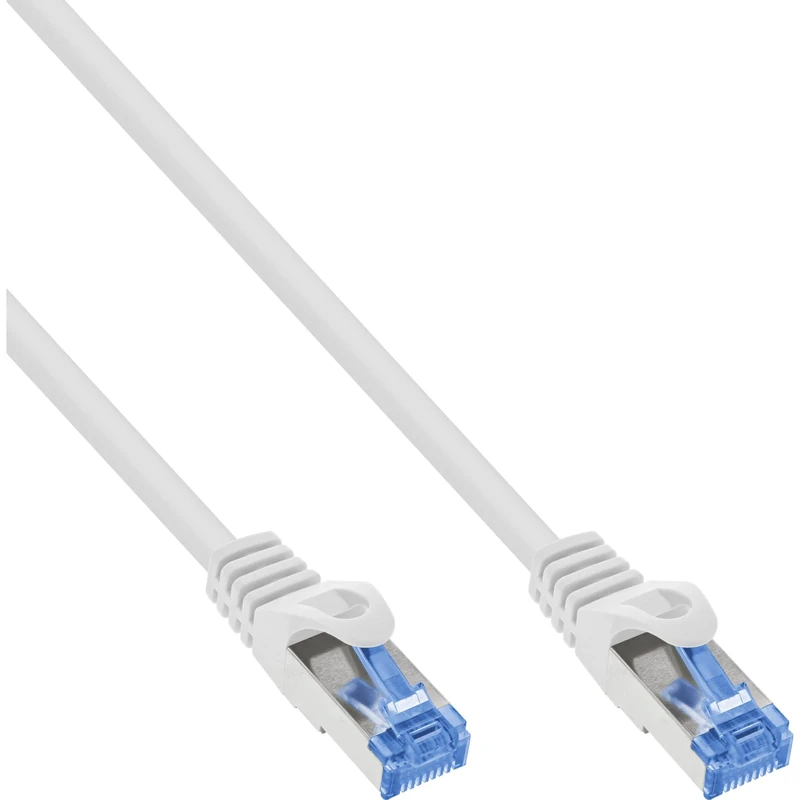 InLine® Patch Cable Cat.6A S/FTP TPE Flexible White 40 m