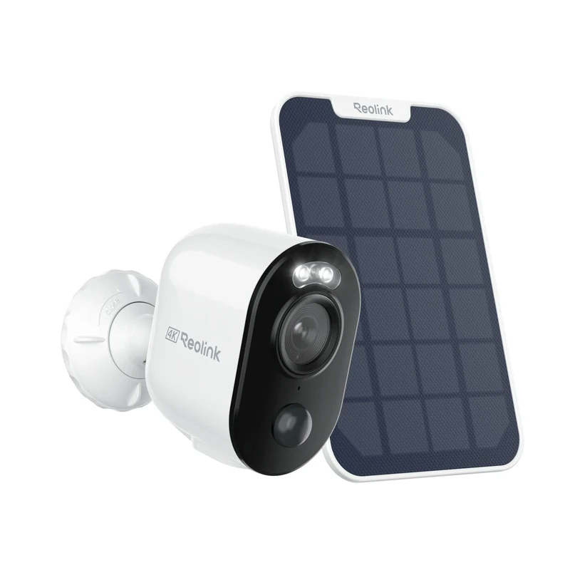 Reolink Solar Security Camera Outdoor Wireless | Battery-powered, 4K HD Video, Colour Night Vision, Live View, AI Detection, Smart Alerts, Two-Way Talk | Works with Alexa Home Hub