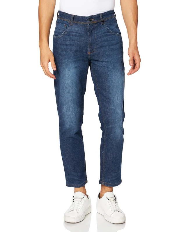 camel active Men's 4882956D01 Trouser, Blue, 36 W/30 L