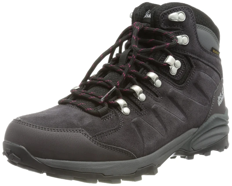 Jack Wolfskin Men's Refugio Texapore Mid M Walking Shoe, Black, 38 EU