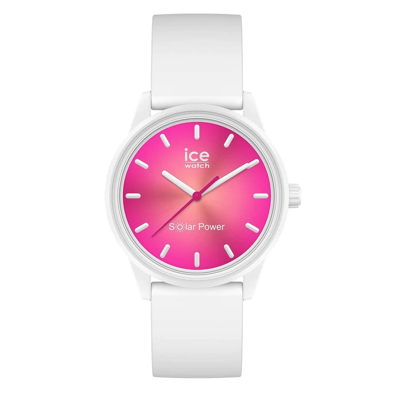 ICE-WATCH - ICE solar power Coral reef - Women's wristwatch with silicon strap - 019031 (Small)