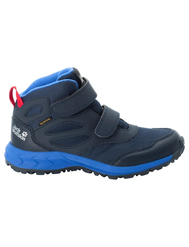 Jack Wolfskin Woodland Texapore Mid Vc K Walking Shoe, Dark Blue Red, 6.5 UK