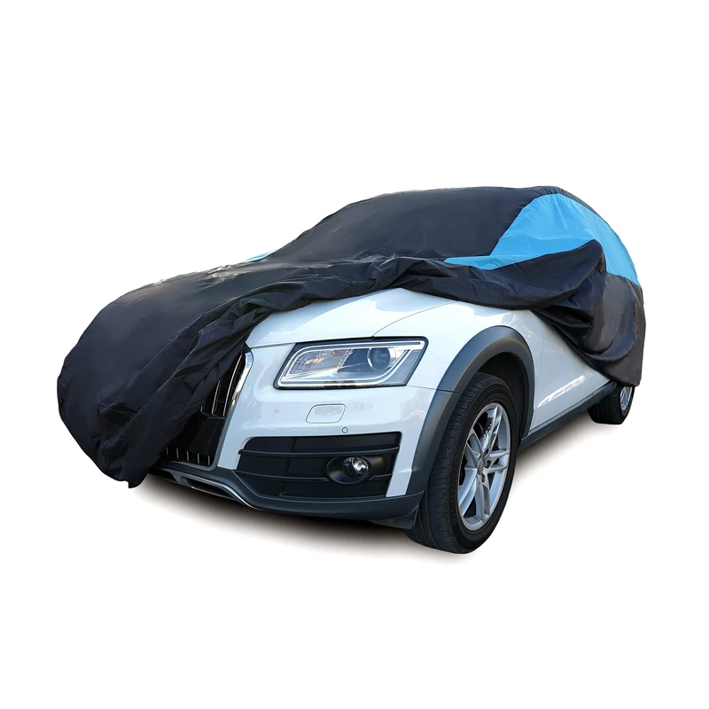 MORNYRAY Waterproof Car Cover All Weather Snowproof UV Protection Windproof Outdoor Full car Cover, Universal Fit for SUV (Fit SUV Length 191-201 inch)