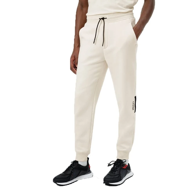 HUGO Men's Doldberg Track Pants, Natural107, L