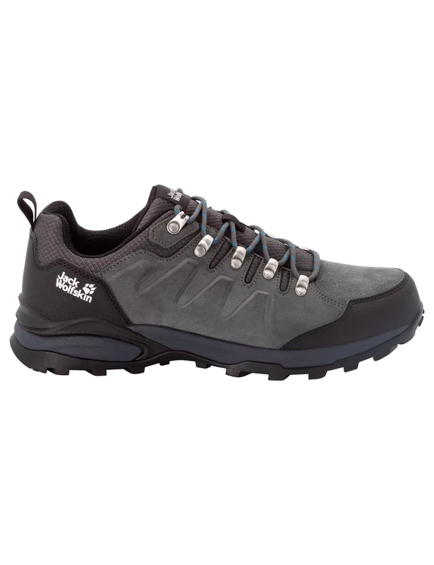 Jack Wolfskin Men's Refugio Texapore Low M Walking Shoe, Grey Black, 11 UK