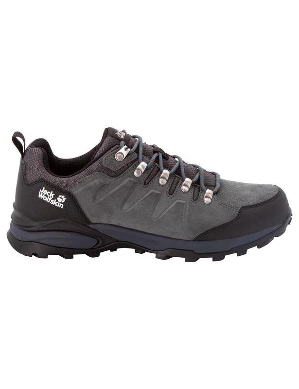 Jack Wolfskin Men's Refugio Texapore Low M Walking Shoe, Grey Black, 39.5 EU