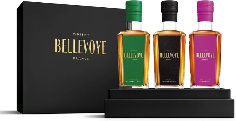 BELLEVOYE - Triple Malt Whisky - Prestige Whisky Tasting Set - 3 x 20 cl of French Whisky