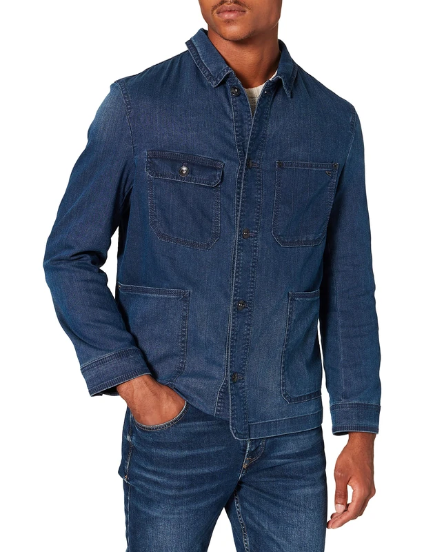 camel active Men's 442930/6815 Blazer, Indigo, 40