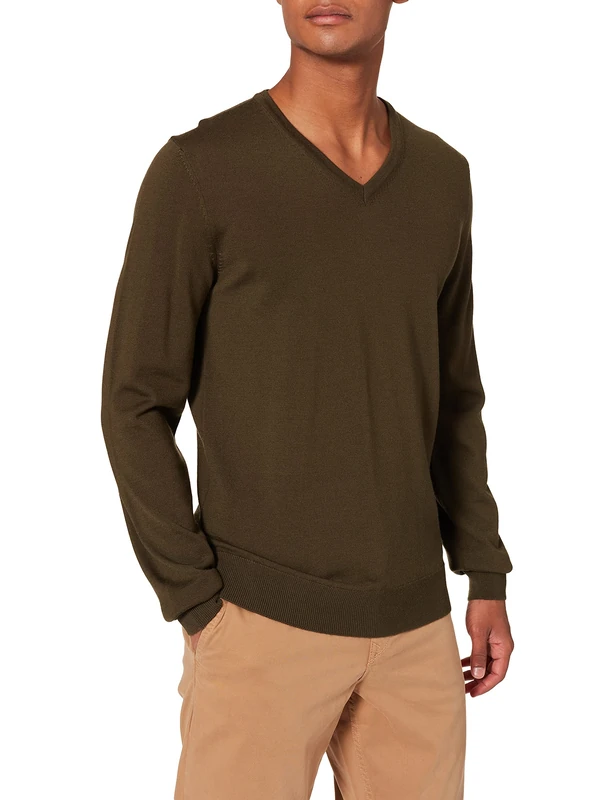 HUGO Men's Jumper. - Green - L - Image 1