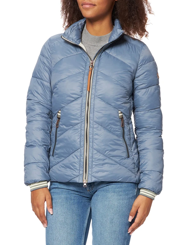 camel active Women's 3309906e50 Jacket, Smoke Blue, 42