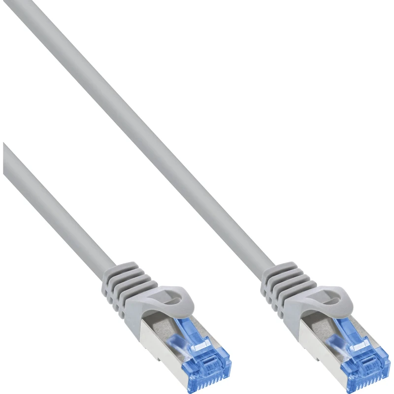 InLine® Patch Cable Cat.6A S/FTP TPE Flexible Grey 25 m