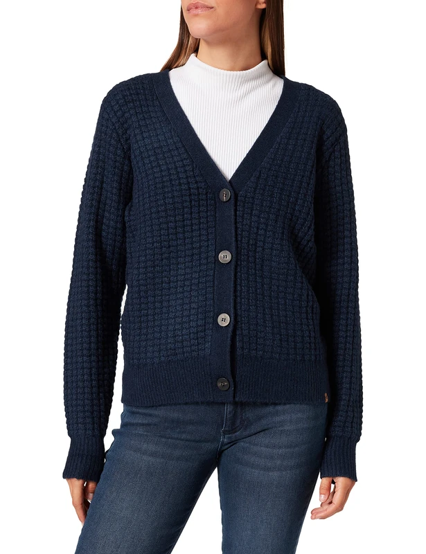 camel active Women's 3095636k03 Sweater, Dark Navy, M