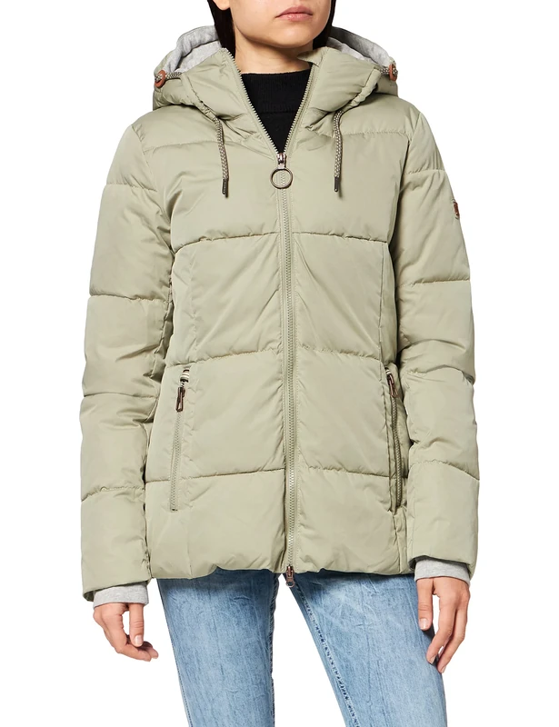 camel active Women's 320040/6455 Jacket, Light Khaki, XS/S