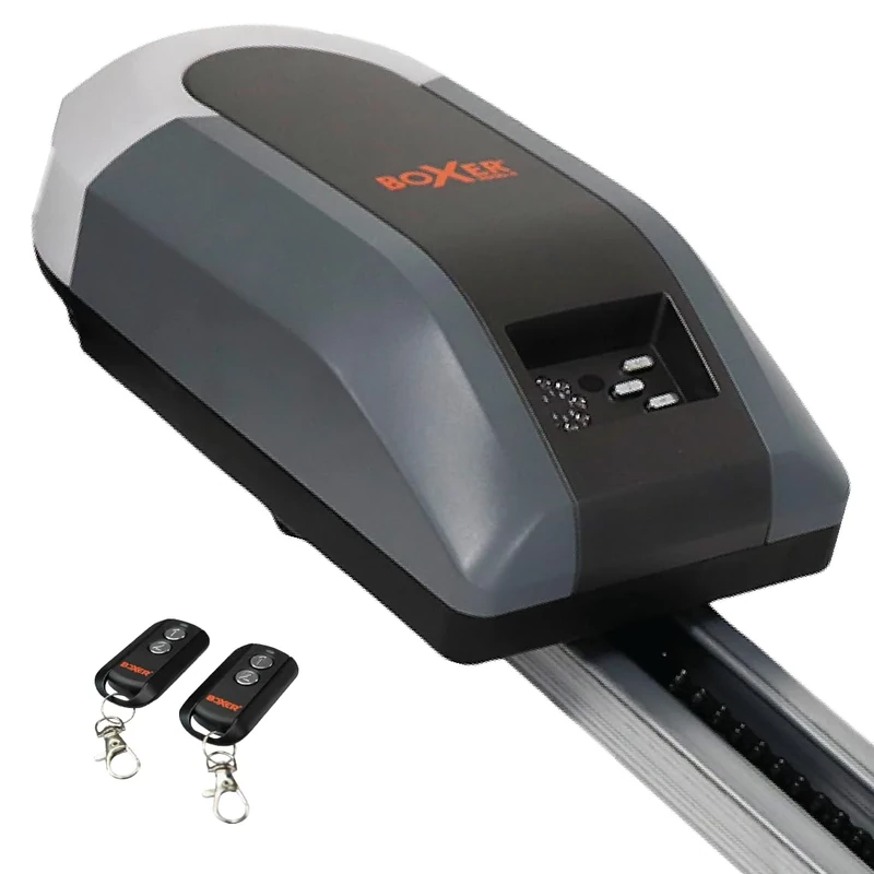 Boxer® 1000N Garage Door Opener with Remote Control & Wireless Wall Switch | For Doors up to 16m² | Auto Stop Safety | Built-in Light | Complete Mounting Kit Included