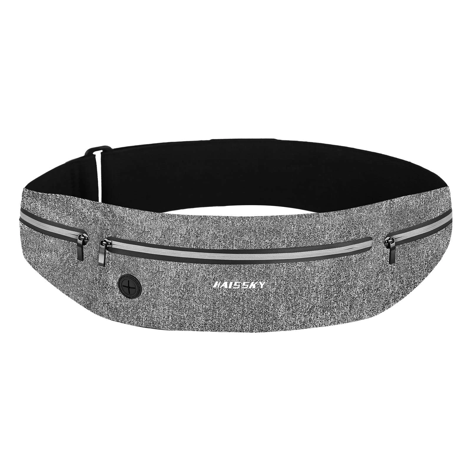 HAISSKY Running Belt, Waist Pack Ultra Light Fitness Belt Water Resistant Running Waist Pack for iPhone 15 Pro Max/14/13 Pro/12/11 Plus Waist Bag for Women Men Fit Smartphone Up to 6.9 inch