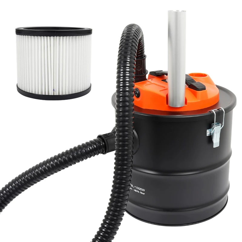Boxer Cyclone Ash Vacuum with HEPA Filter 18 Liter with 1000 Watt Motor