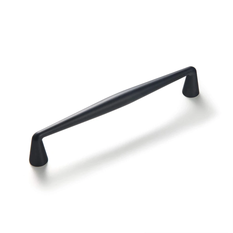 Goo-Ki Elegant Black Zinc Alloy Cabinet Handles - 7.56''(192mm) Hole Center Affordable Luxury Cabinet Pull Hardware for Bedroom, Kitchen, 6 Pack…