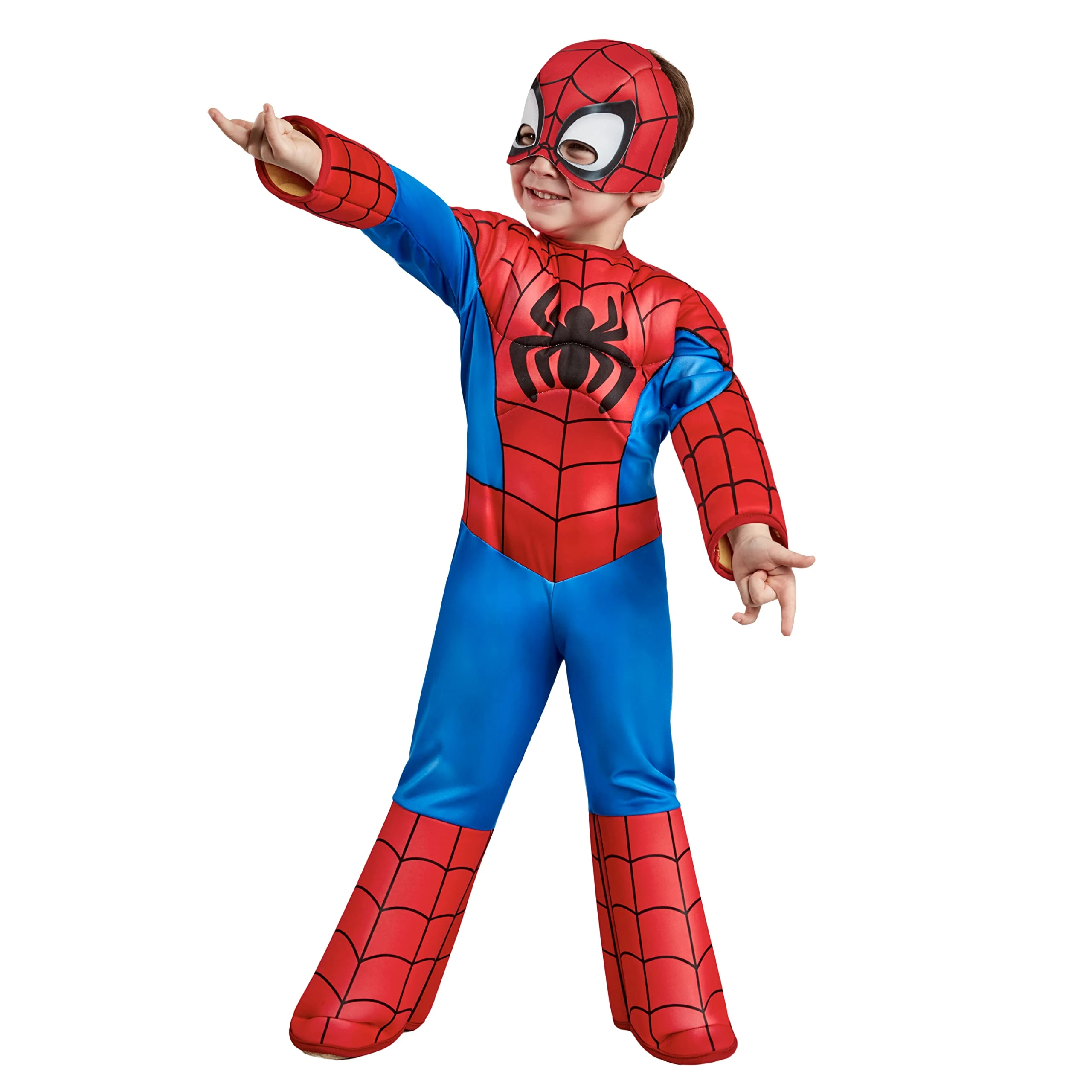 Rubies Unisex Kids Marvel: Spidey and His Amazing Friends Spider-man Deluxe Costumes, As Shown, 2-3 Years UK, World Book Day Halloween