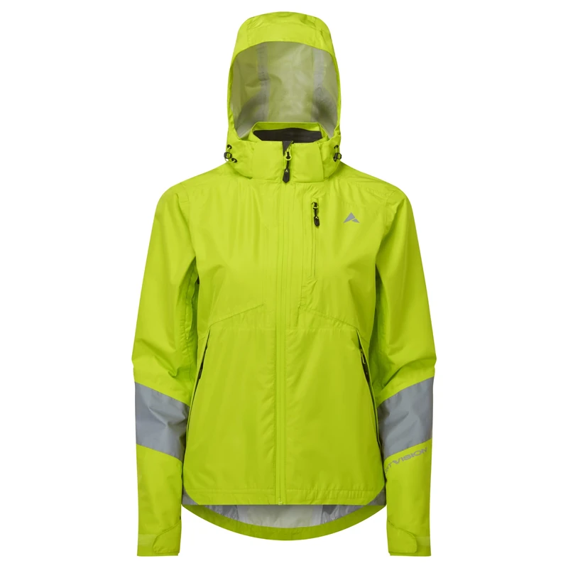 Altura Womens Typhoon Waterproof Reflective Cycling Jacket - Lime - 10