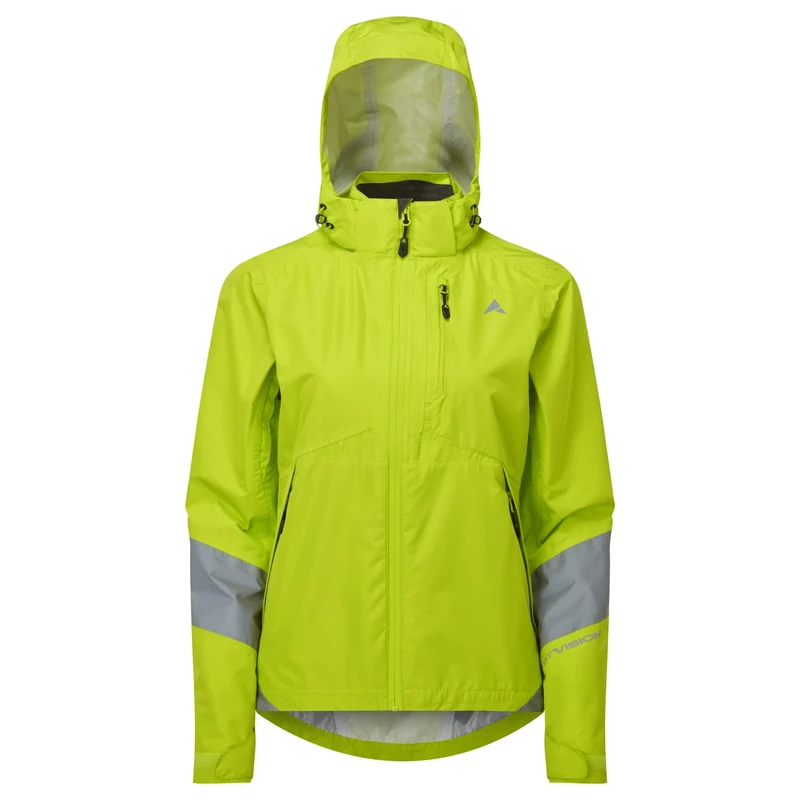 Altura Womens Typhoon Waterproof Reflective Cycling Jacket - Lime - 14