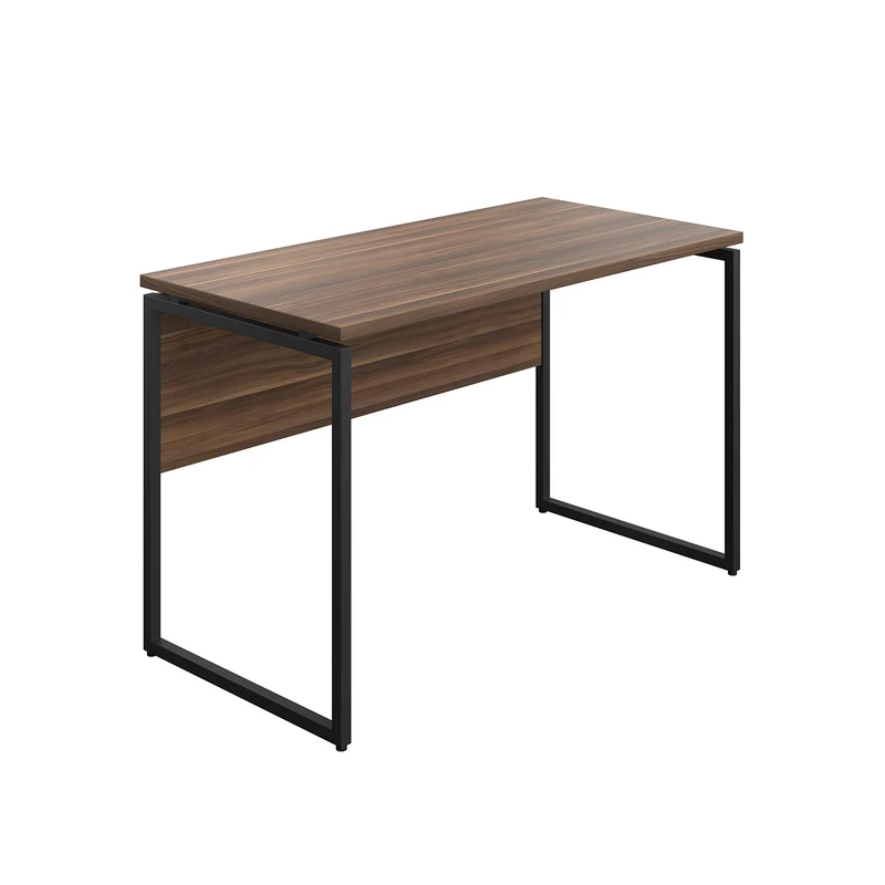 Office Hippo Narrow Walnut Desk for Small Spaces, 120 x 60 x 76 cm