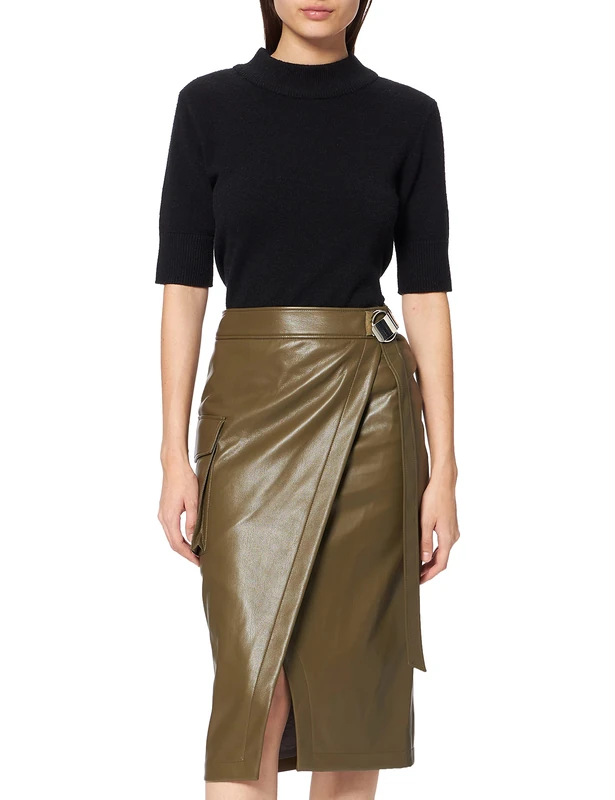 HUGO Women's Remali-1 Skirt, Dark Beige257, 8