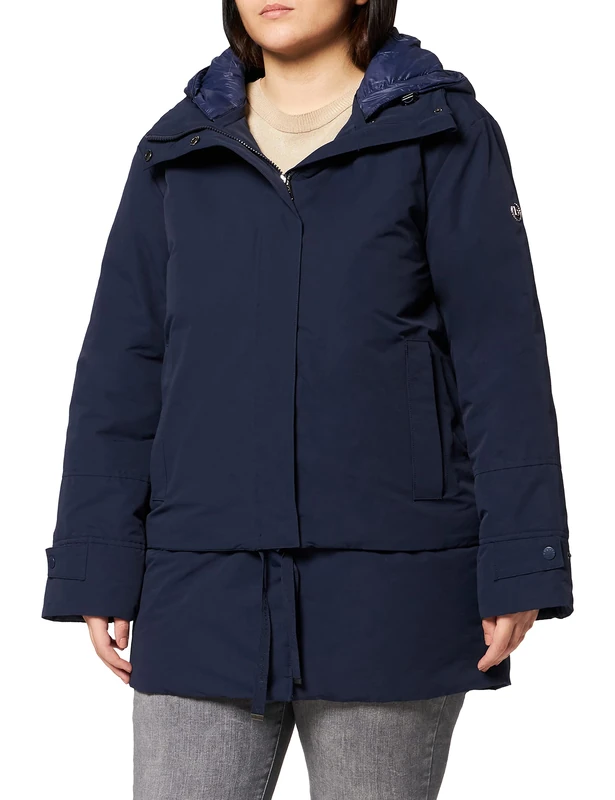 Bugatti Women's 860613-81207 Parka, Navy, 18