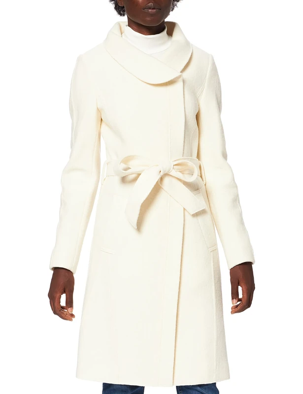 bugatti Women's 861100-84088 Trenchcoat, Ecru, 12