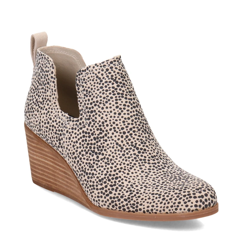 TOMS Women's Kallie Boot, Natural Cheetah, 4 UK