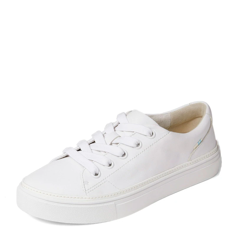 TOMS Women's 10016399 Sneaker, White Leather, 4 UK - Image 1