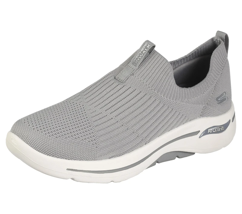 Skechers Women's Go Walk Arch Fit Iconic Sneaker, Grey, 5 UK