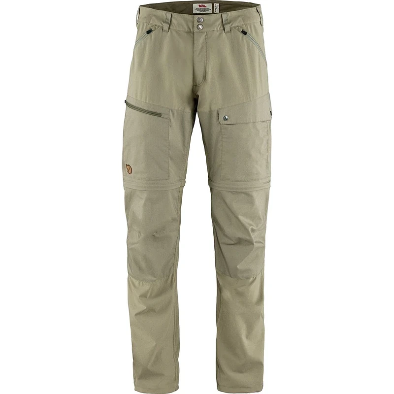 Fjällräven F81154-235-622 Abisko Midsummer Zip Off Trousers, Men, Savanna/Light Olive, 52